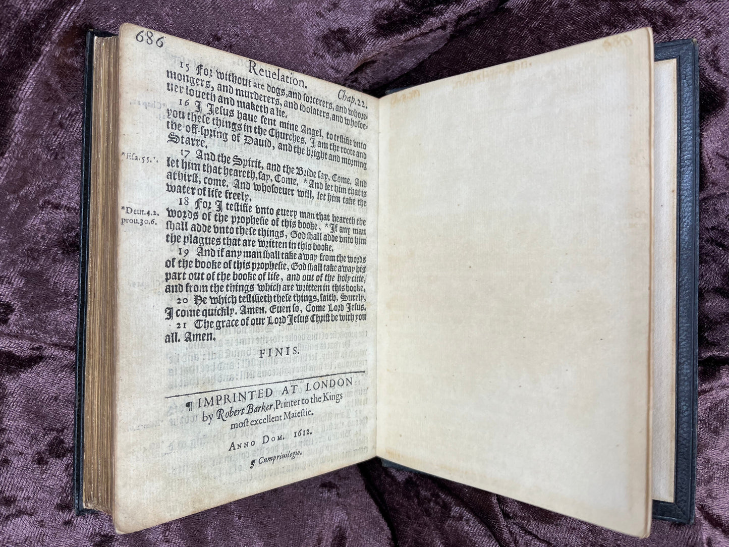 1612 Quarto Fine First Edition King James New Testament With Scottish Provenance E.T. Rare Books