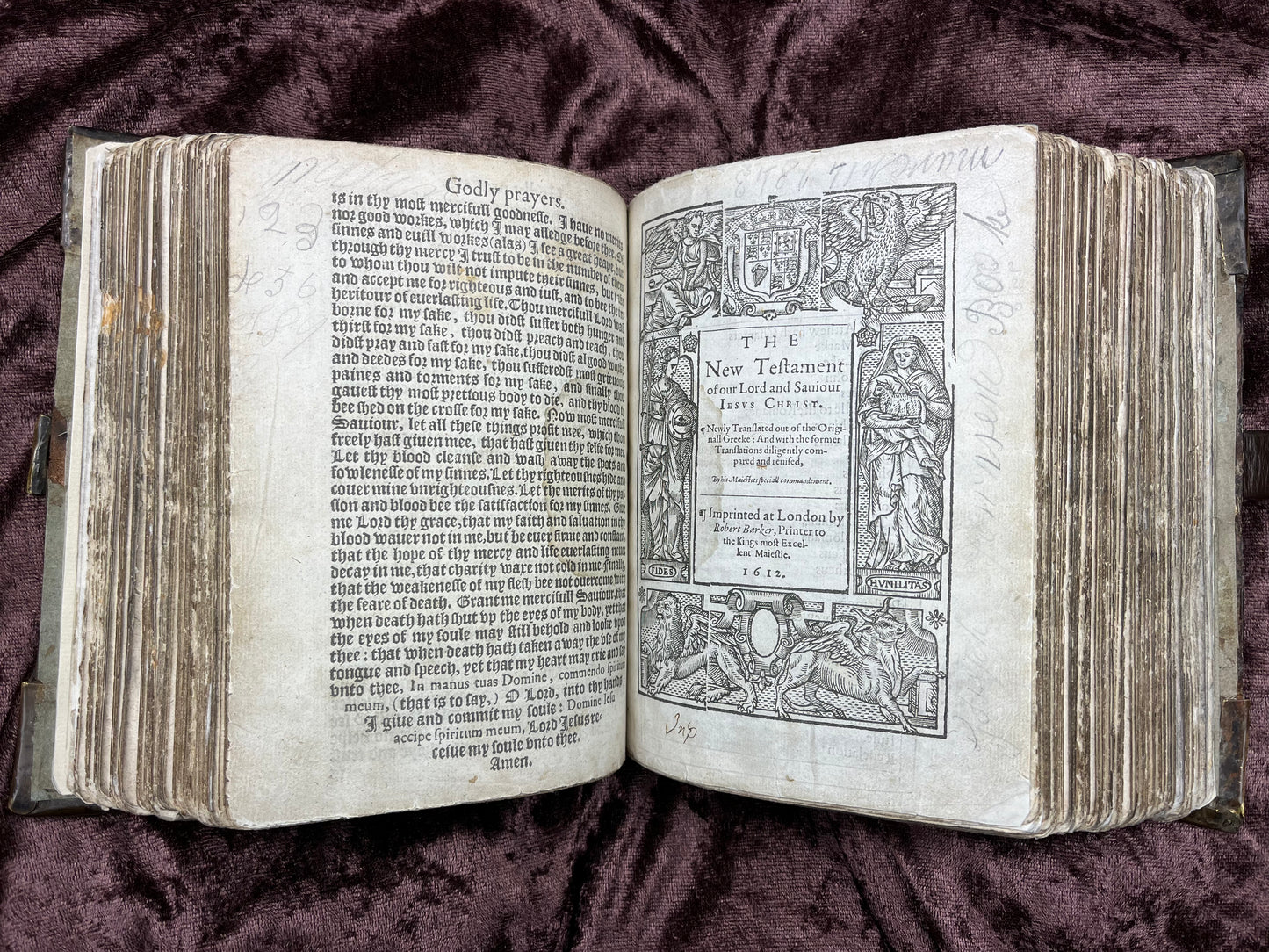 1612 Quarto First Edition King James New Testament With Rare Extras & Provenance E.T. Rare Books