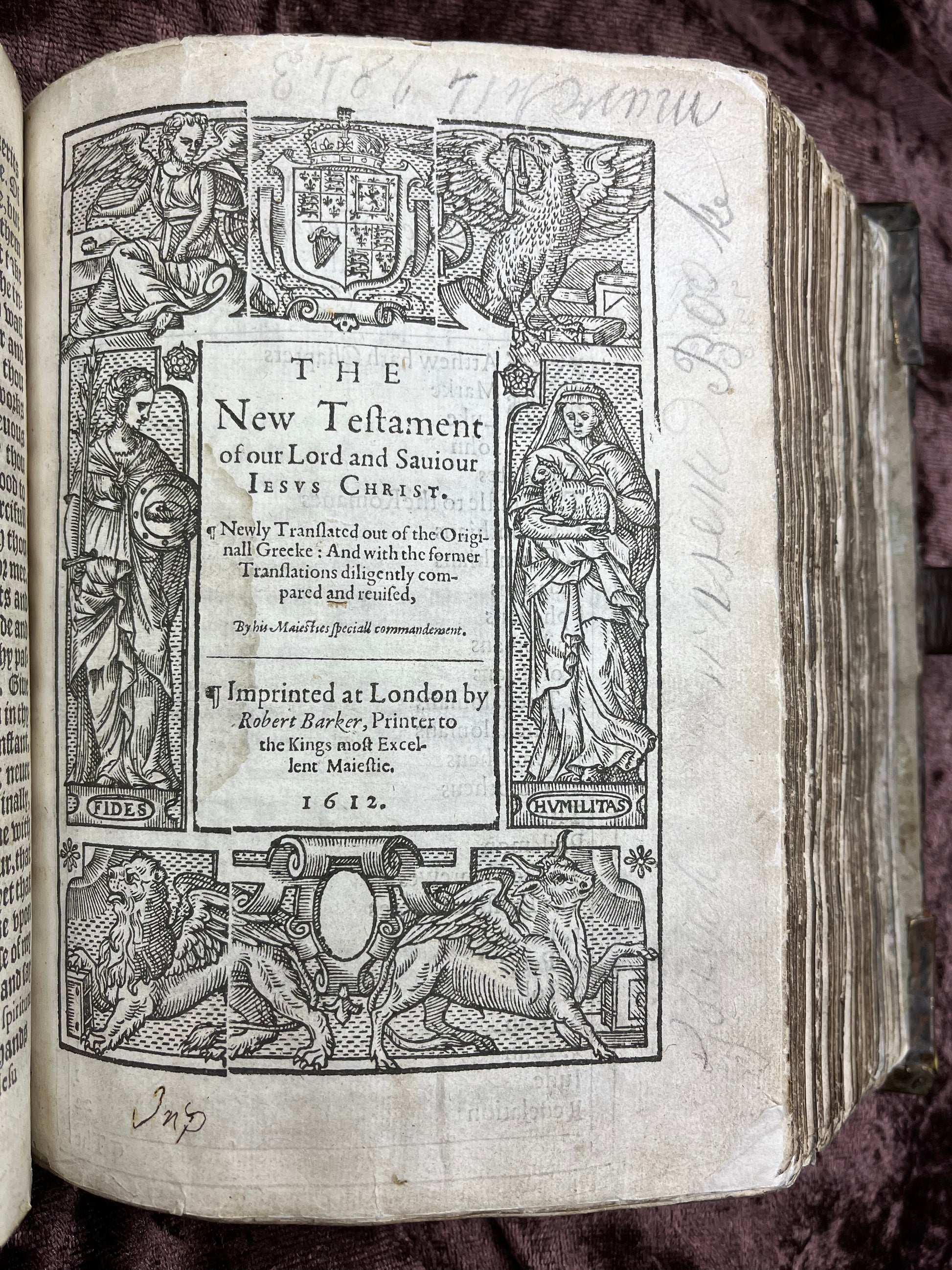 1612 Quarto First Edition King James New Testament With Rare Extras & Provenance E.T. Rare Books