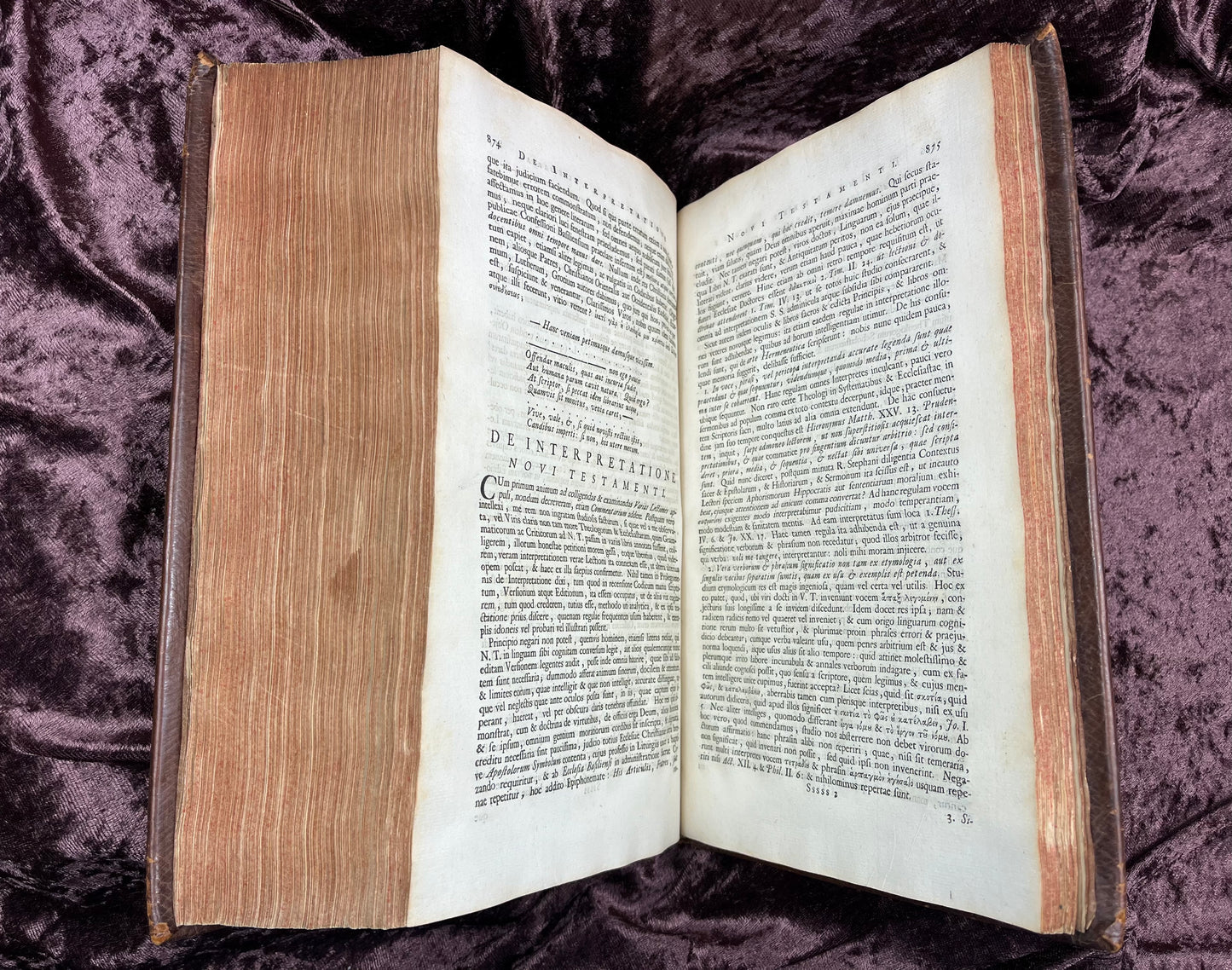 1752 Folio First Edition Greek New Testament With Robert Estiennes Text, Wettsteins Criticism, and a Syriac Version of Saint Clements Epistles E.T. Rare Books