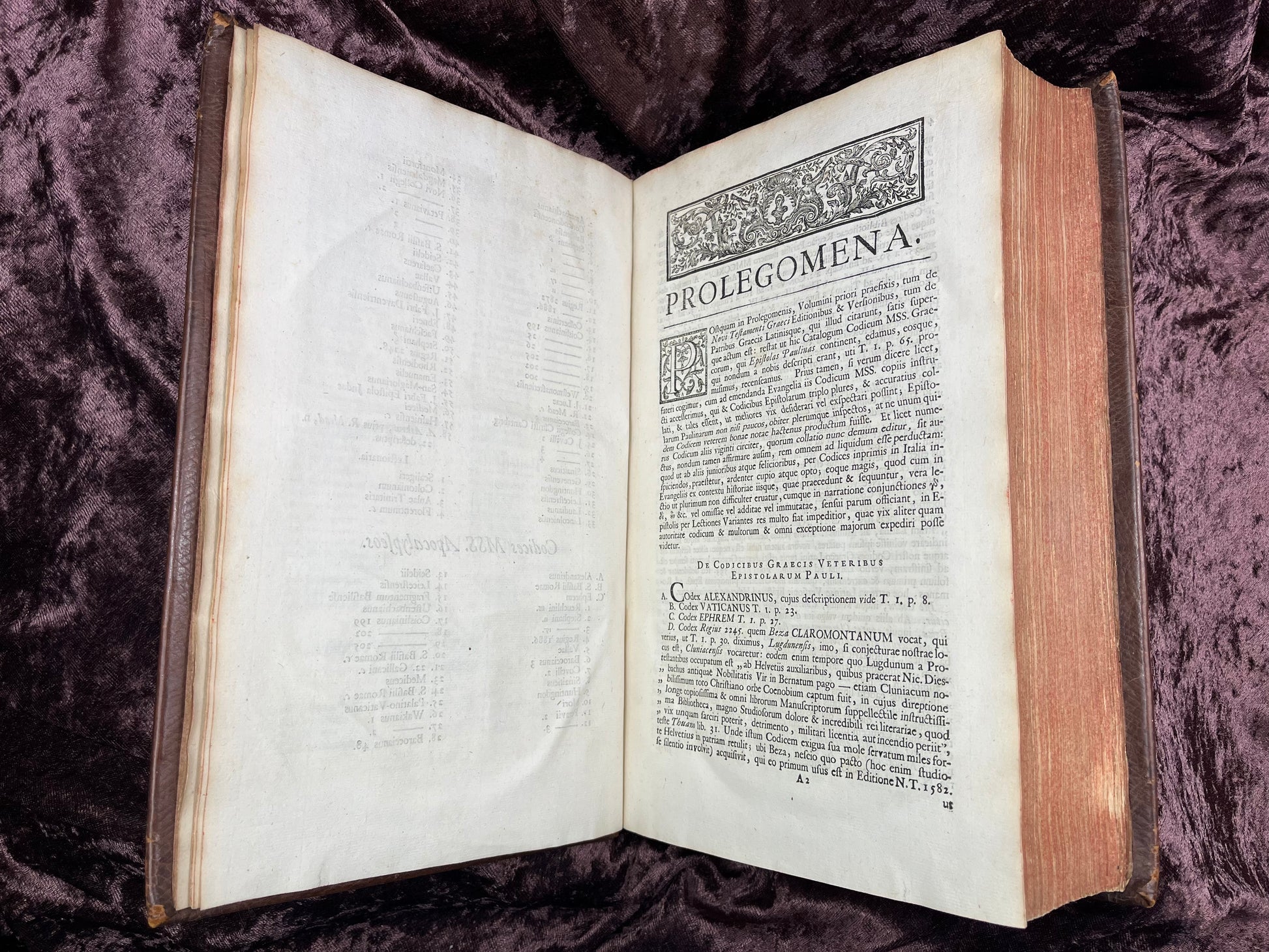 1752 Folio First Edition Greek New Testament With Robert Estiennes Text, Wettsteins Criticism, and a Syriac Version of Saint Clements Epistles E.T. Rare Books