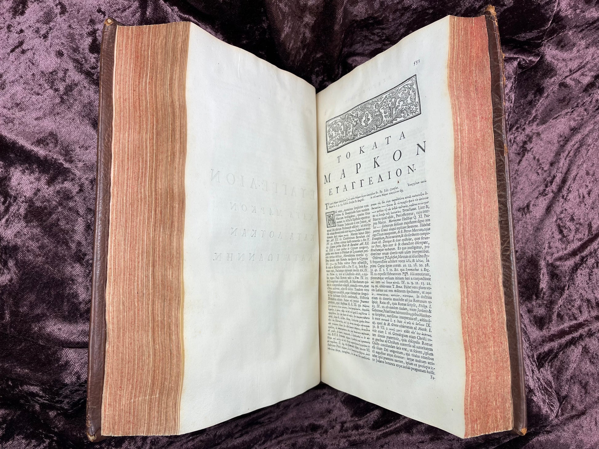 1752 Folio First Edition Greek New Testament With Robert Estiennes Text, Wettsteins Criticism, and a Syriac Version of Saint Clements Epistles E.T. Rare Books