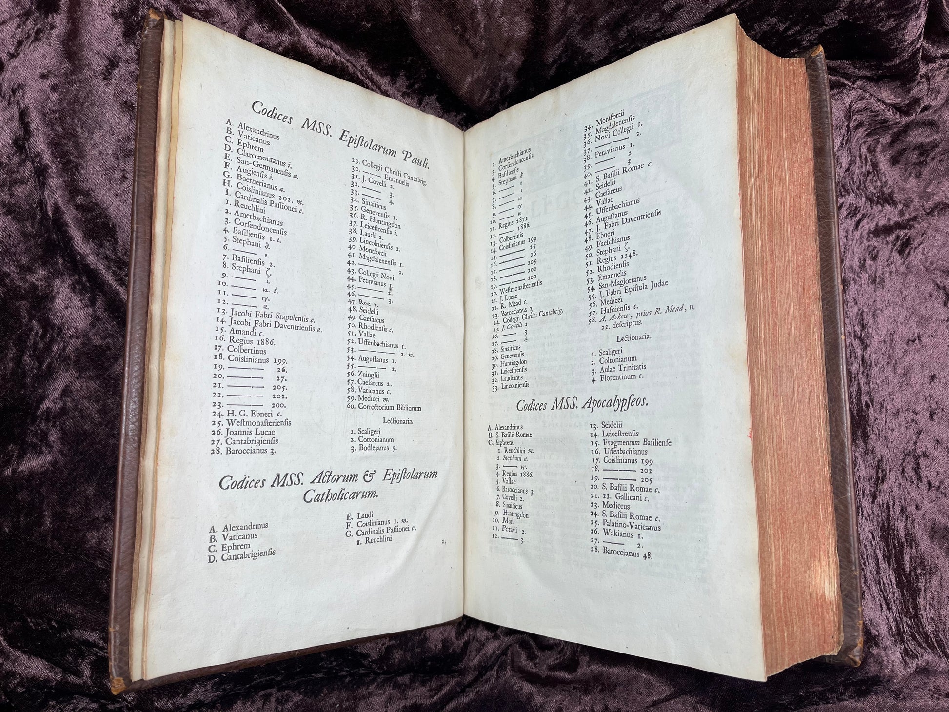 1752 Folio First Edition Greek New Testament With Robert Estiennes Text, Wettsteins Criticism, and a Syriac Version of Saint Clements Epistles E.T. Rare Books