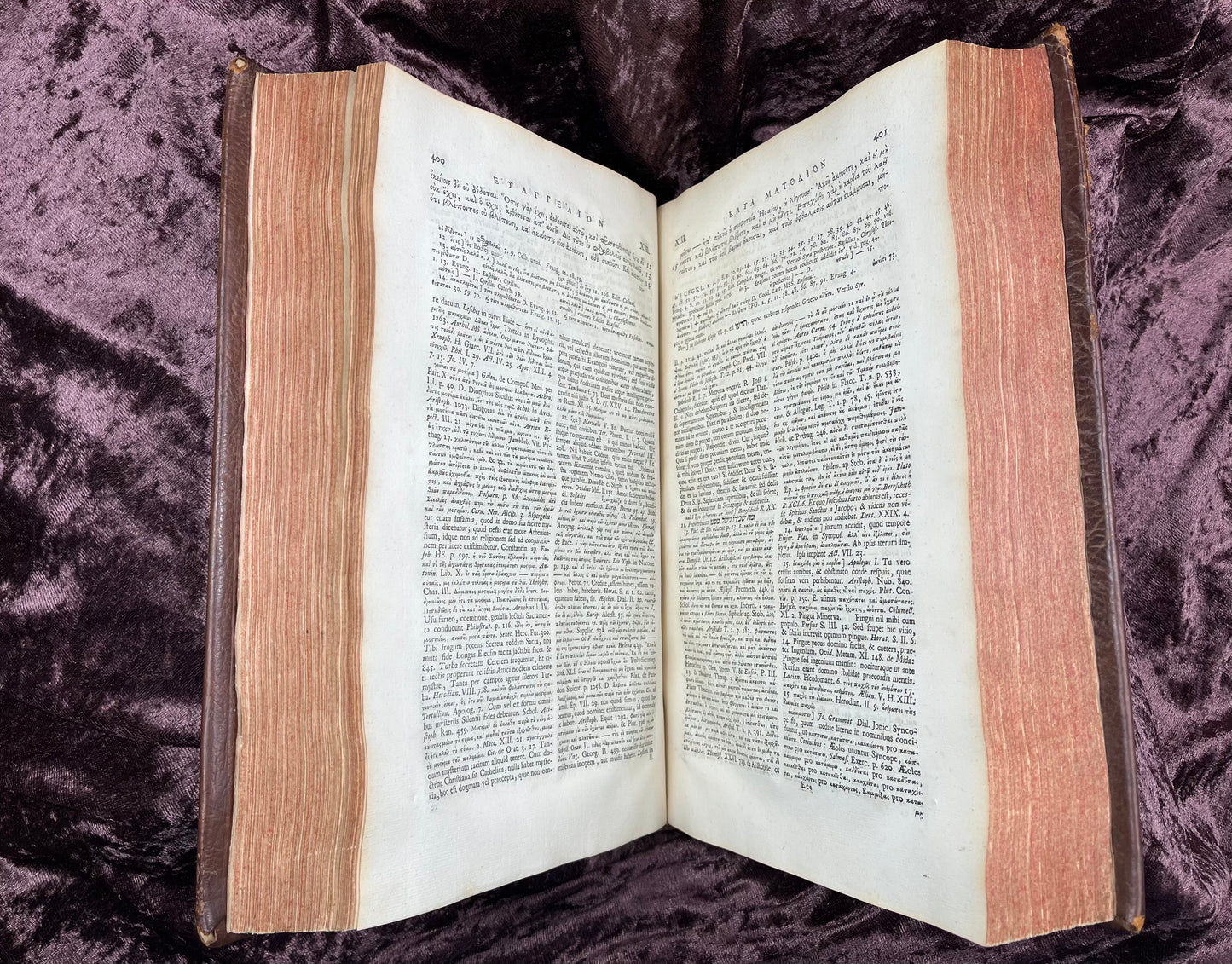 1752 Folio First Edition Greek New Testament With Robert Estiennes Text, Wettsteins Criticism, and a Syriac Version of Saint Clements Epistles E.T. Rare Books