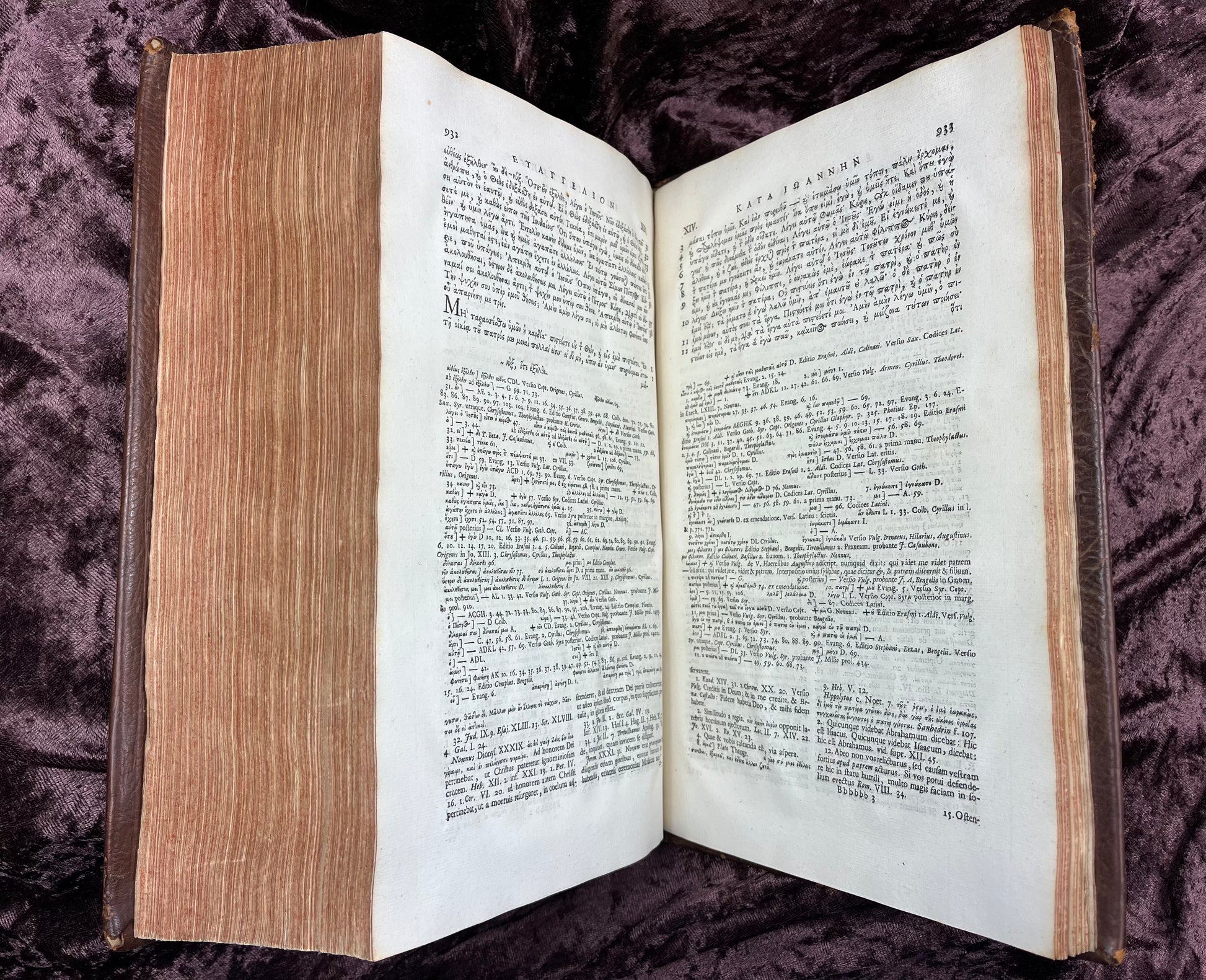 1752 Folio First Edition Greek New Testament With Robert Estiennes Text, Wettsteins Criticism, and a Syriac Version of Saint Clements Epistles E.T. Rare Books