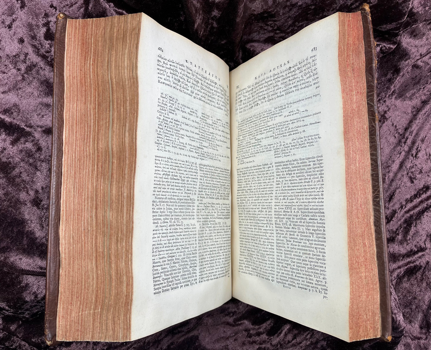 1752 Folio First Edition Greek New Testament With Robert Estiennes Text, Wettsteins Criticism, and a Syriac Version of Saint Clements Epistles E.T. Rare Books