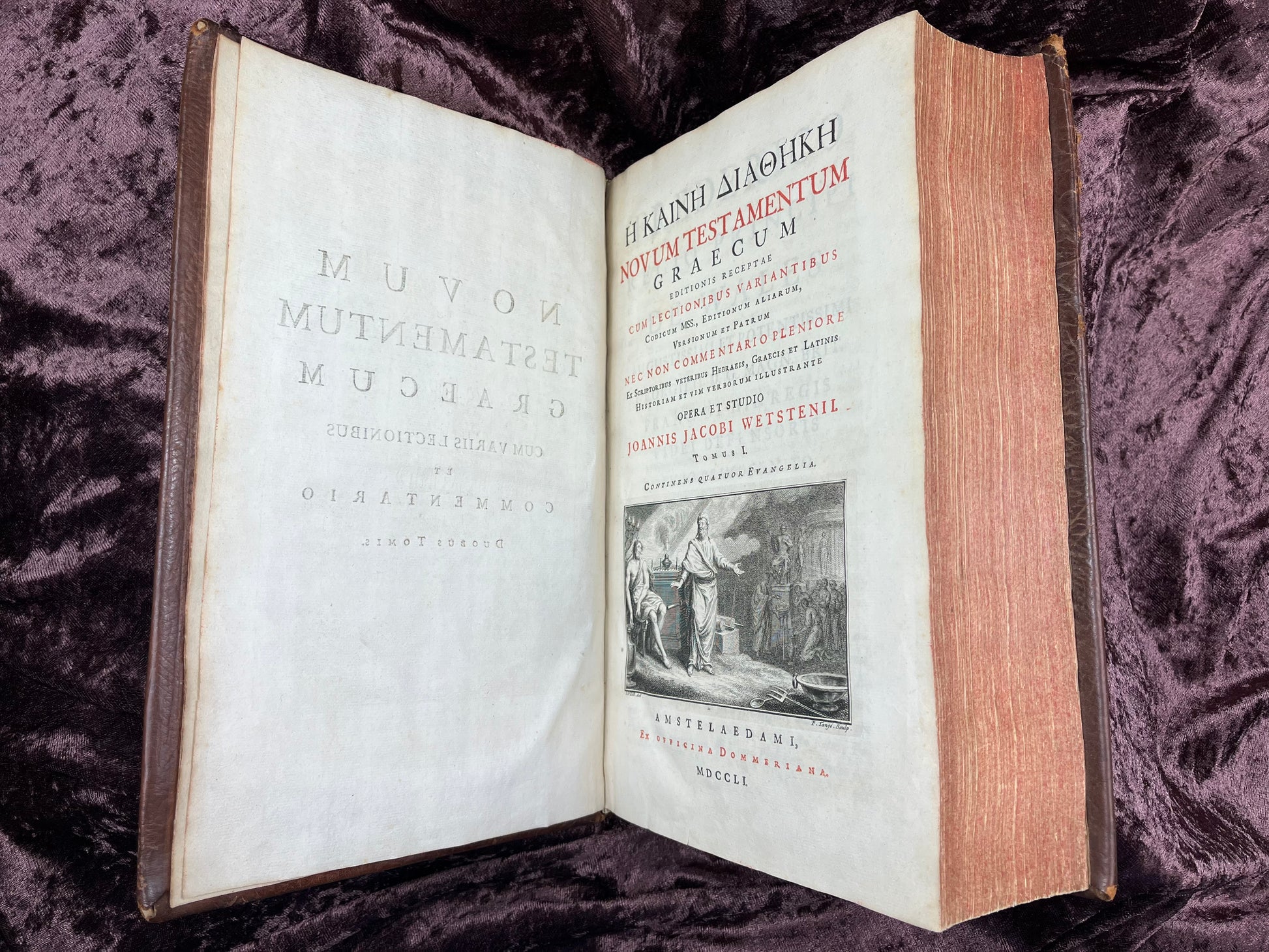 1752 Folio First Edition Greek New Testament With Robert Estiennes Text, Wettsteins Criticism, and a Syriac Version of Saint Clements Epistles E.T. Rare Books
