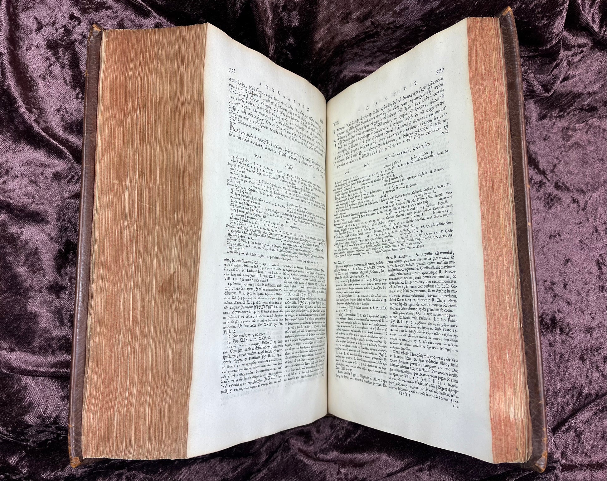1752 Folio First Edition Greek New Testament With Robert Estiennes Text, Wettsteins Criticism, and a Syriac Version of Saint Clements Epistles E.T. Rare Books