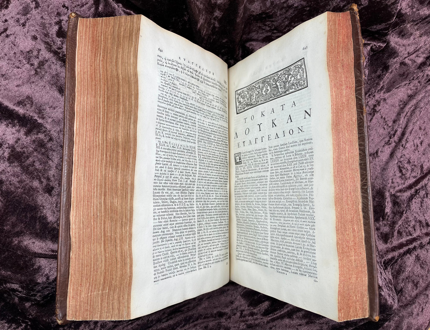 1752 Folio First Edition Greek New Testament With Robert Estiennes Text, Wettsteins Criticism, and a Syriac Version of Saint Clements Epistles E.T. Rare Books
