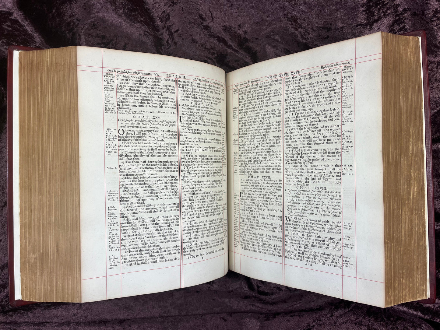 1772 Large Quarto First Edition Second Issue King James Bible Edited By Benjamin Blayney E.T. Rare Books