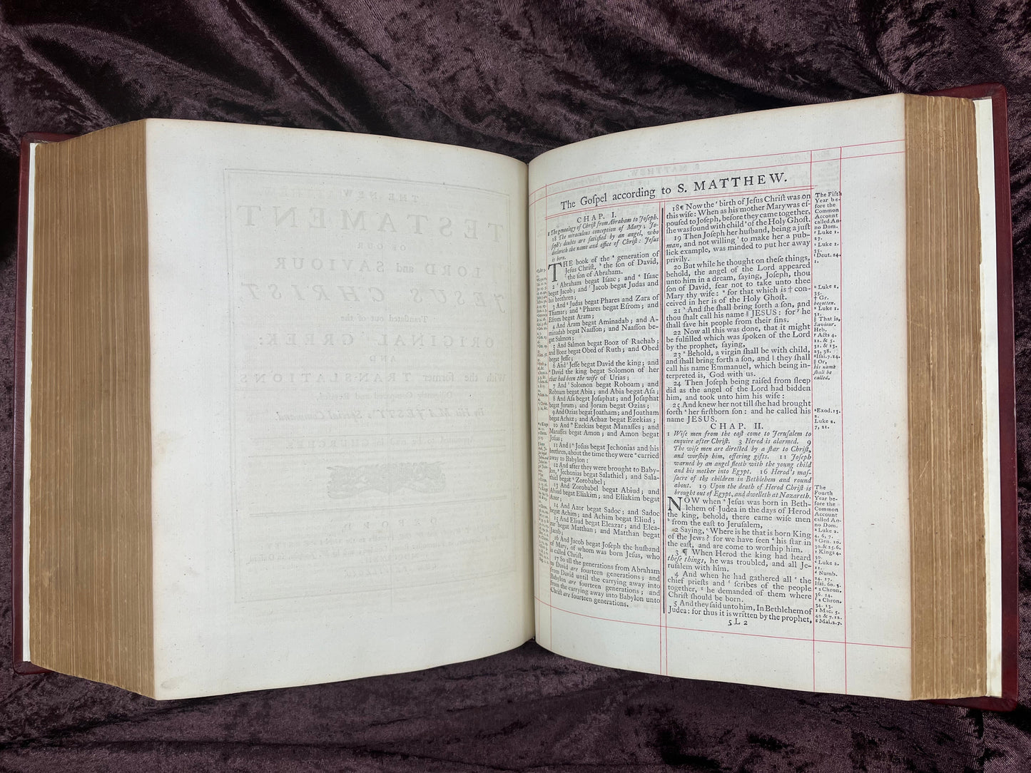1772 Large Quarto First Edition Second Issue King James Bible Edited By Benjamin Blayney E.T. Rare Books