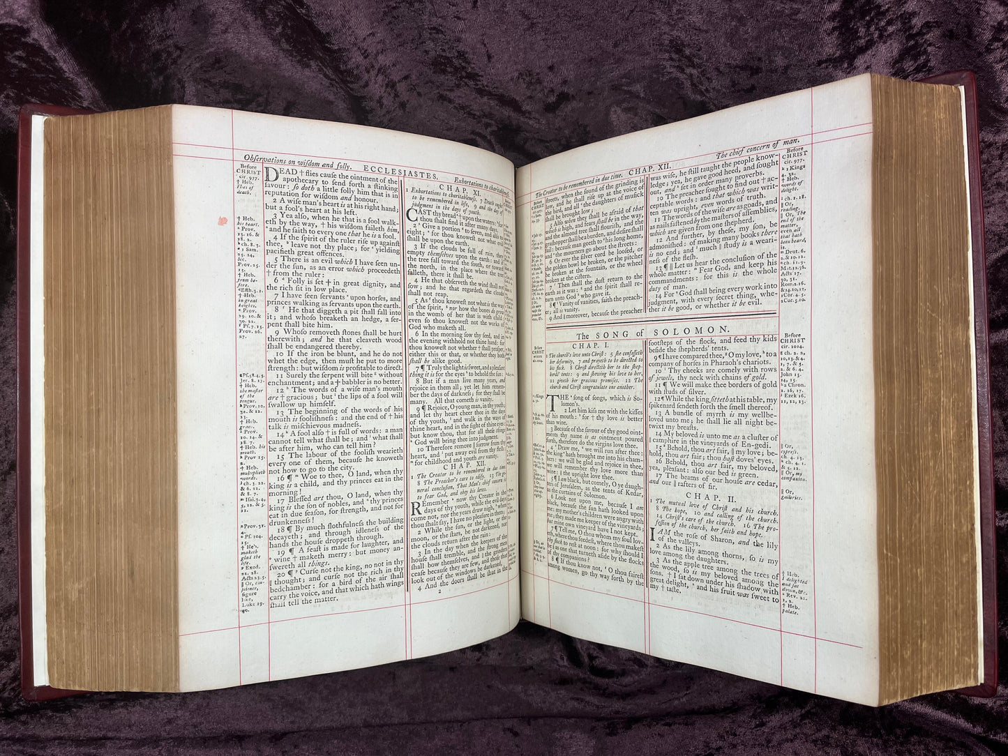 1772 Large Quarto First Edition Second Issue King James Bible Edited By Benjamin Blayney E.T. Rare Books