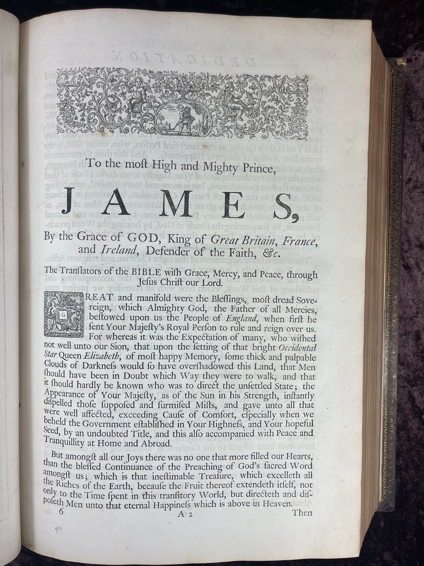 1751 Folio First Edition King James Bible Printed By Thomas Baskett-Bound With 16 Extra Illustrations And Was Once Owned By George Barclay Of Burford Lodge