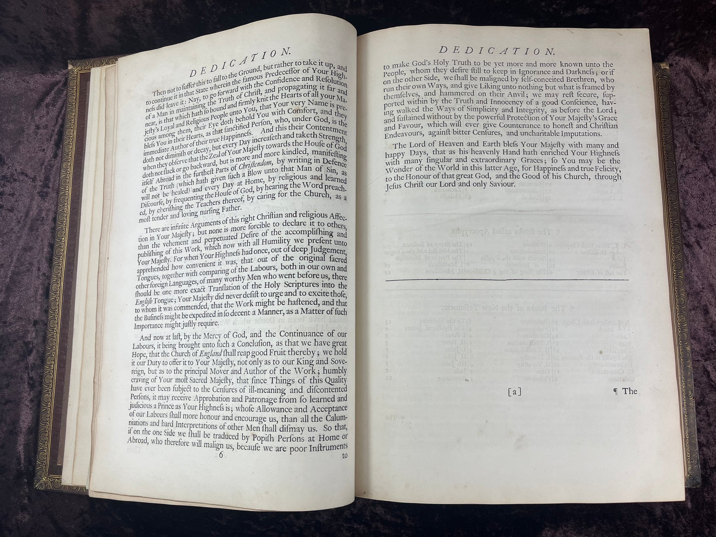 1751 Folio First Edition King James Bible Printed By Thomas Baskett-Bound With 16 Extra Illustrations And Was Once Owned By George Barclay Of Burford Lodge