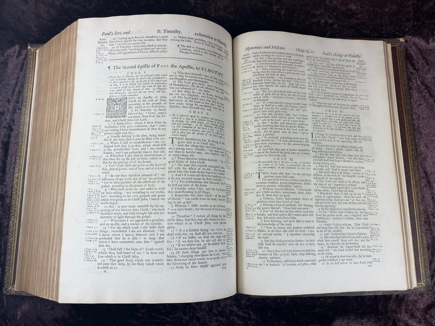 1751 Folio First Edition King James Bible Printed By Thomas Baskett-Bound With 16 Extra Illustrations And Was Once Owned By George Barclay Of Burford Lodge