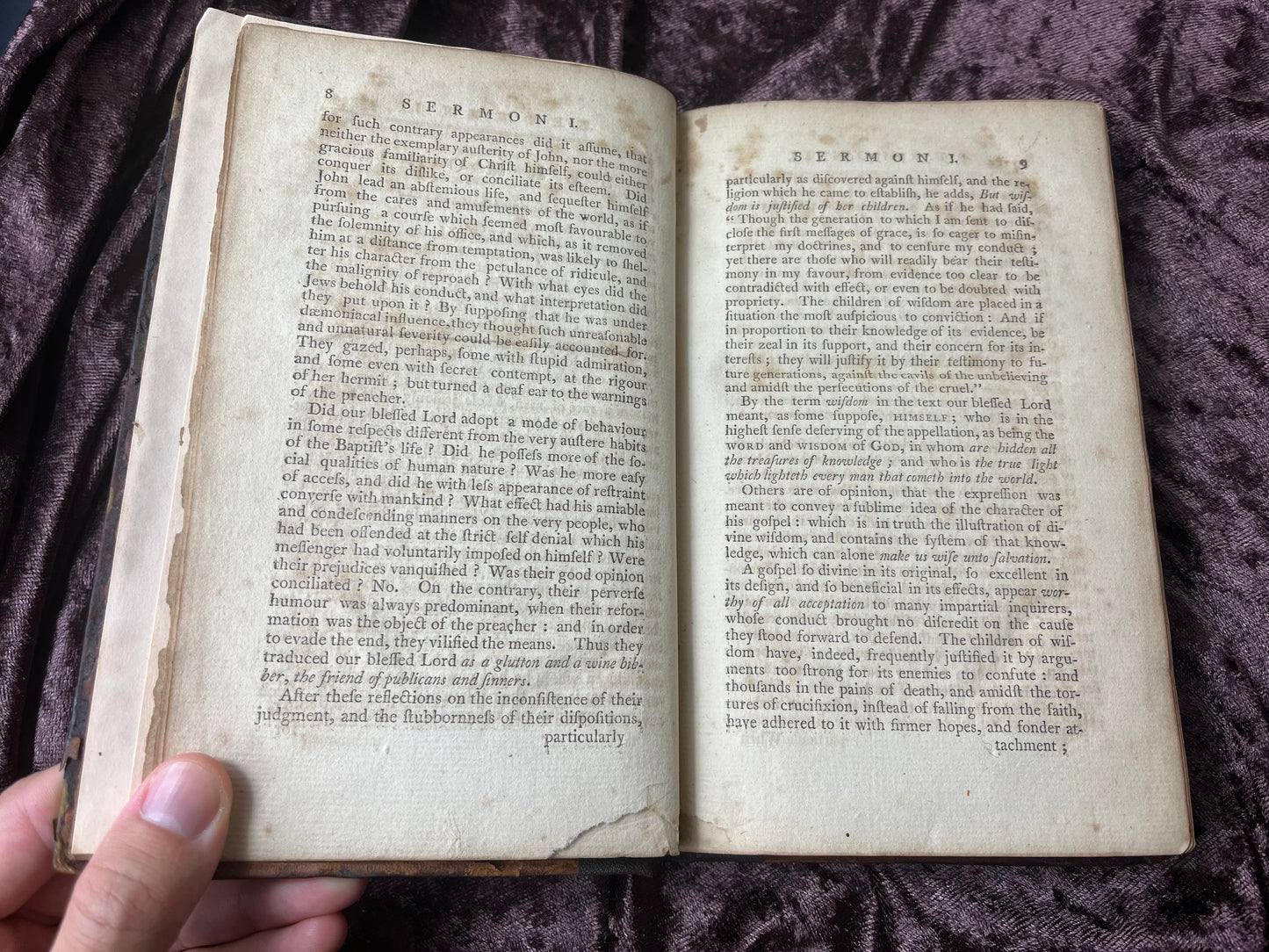 1793 Octavo First American Edition Sermons Preached Before The University Of Oxford By Joseph White And Printed At Boston By William Greenough