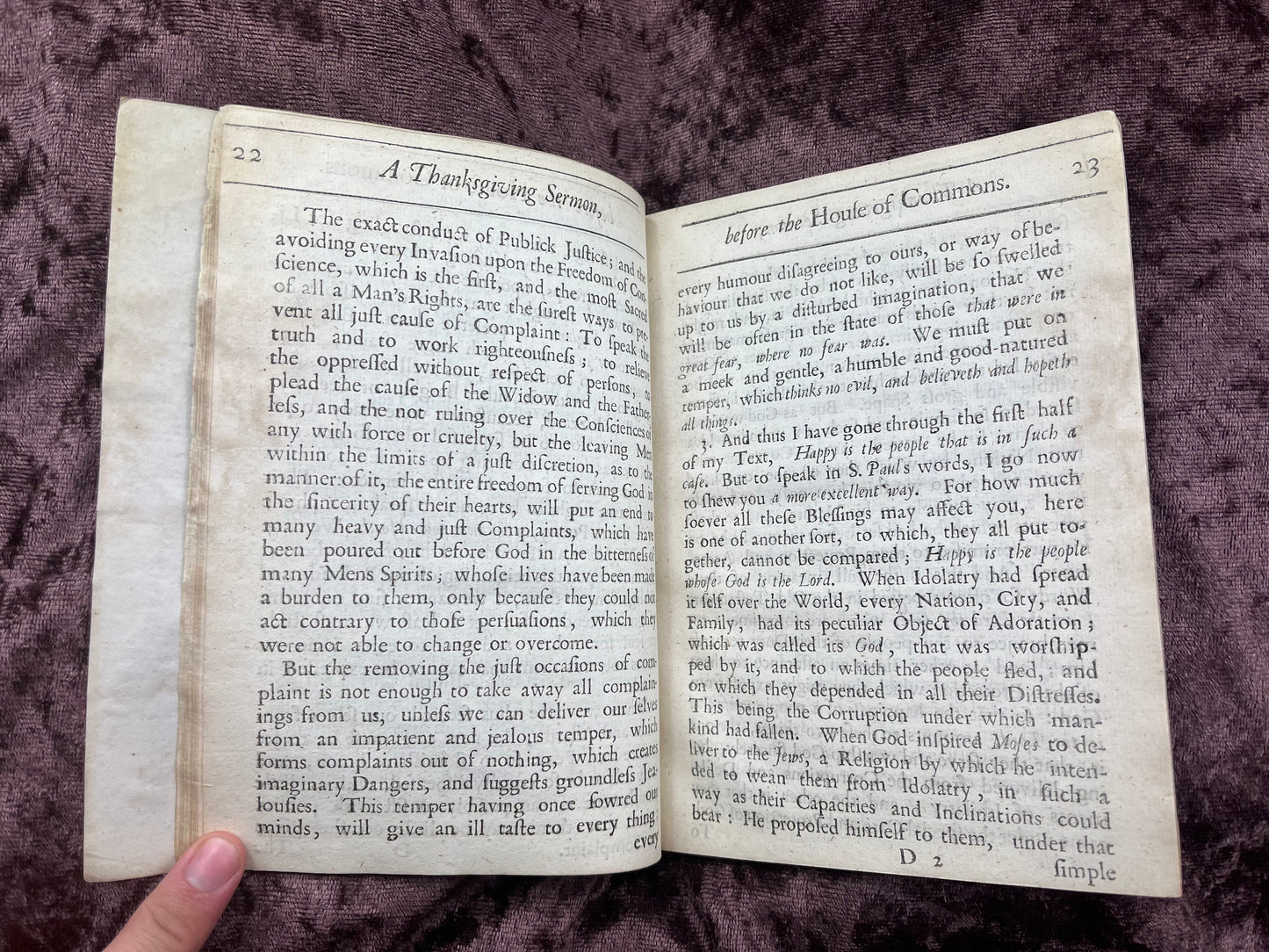 1689 Quarto Pamphlet Sermon Preached On Thanksgiving Day And On The Gun Powder Treason Day By Gilbert Burnet