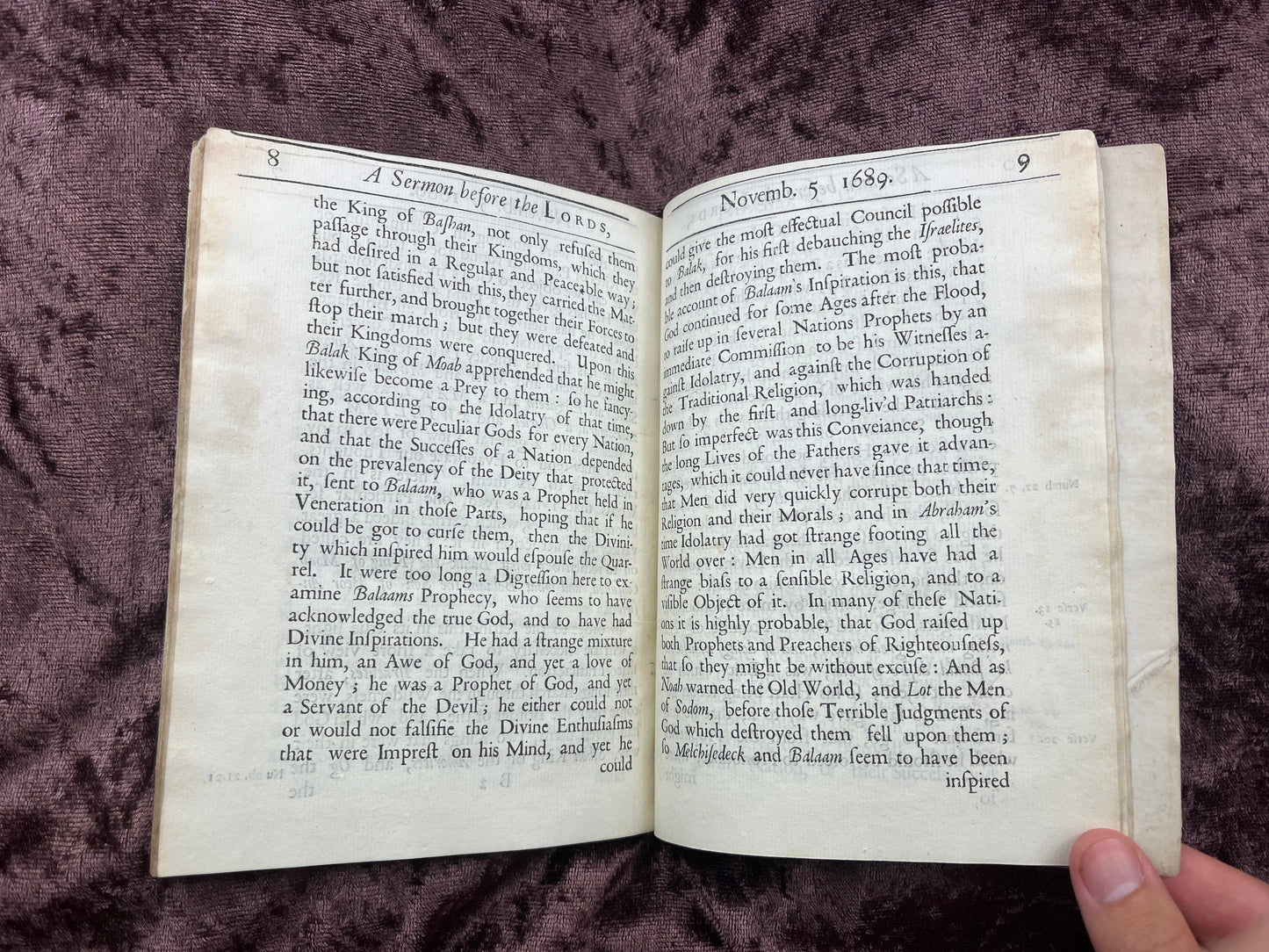 1689 Quarto Pamphlet Sermon Preached On Thanksgiving Day And On The Gun Powder Treason Day By Gilbert Burnet