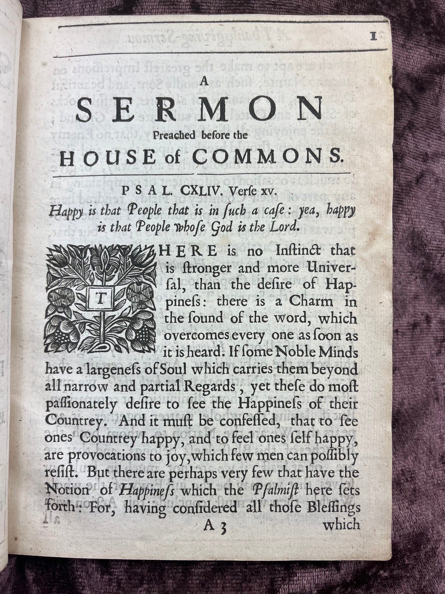 1689 Quarto Pamphlet Sermon Preached On Thanksgiving Day And On The Gun Powder Treason Day By Gilbert Burnet