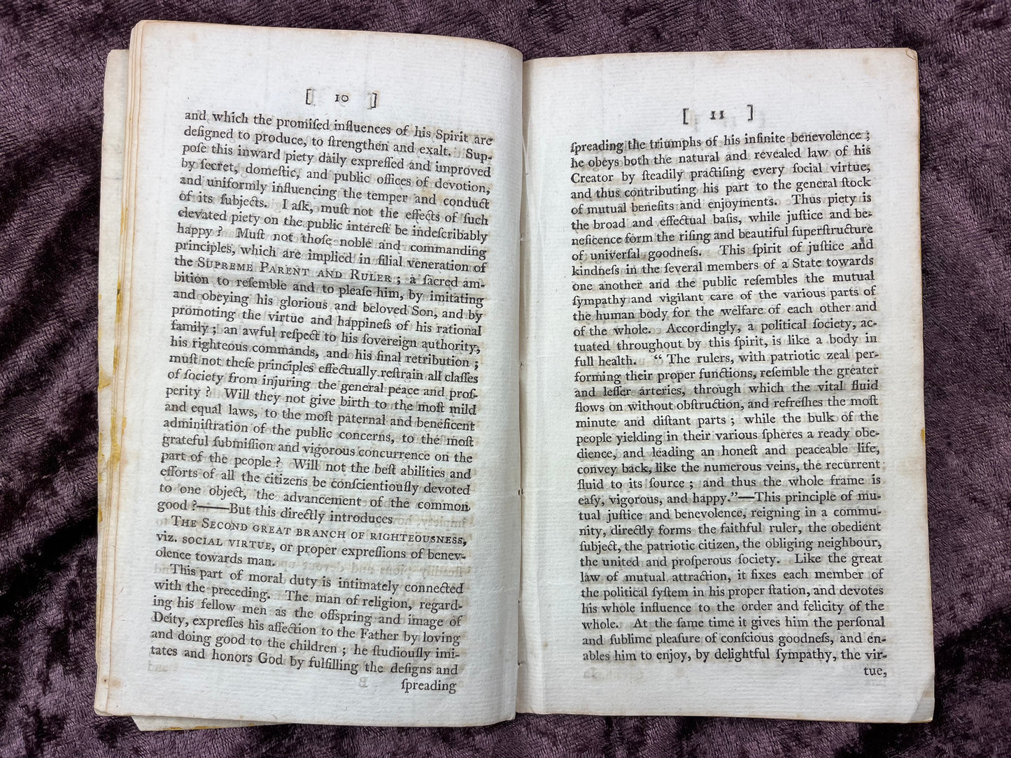 1798 Octavo Pamphlet Sermon By David Tappan-Likely Owned By Peter Oxenbridge Thacher Who Participated In Drafting The Massachusetts Constitution In 1780