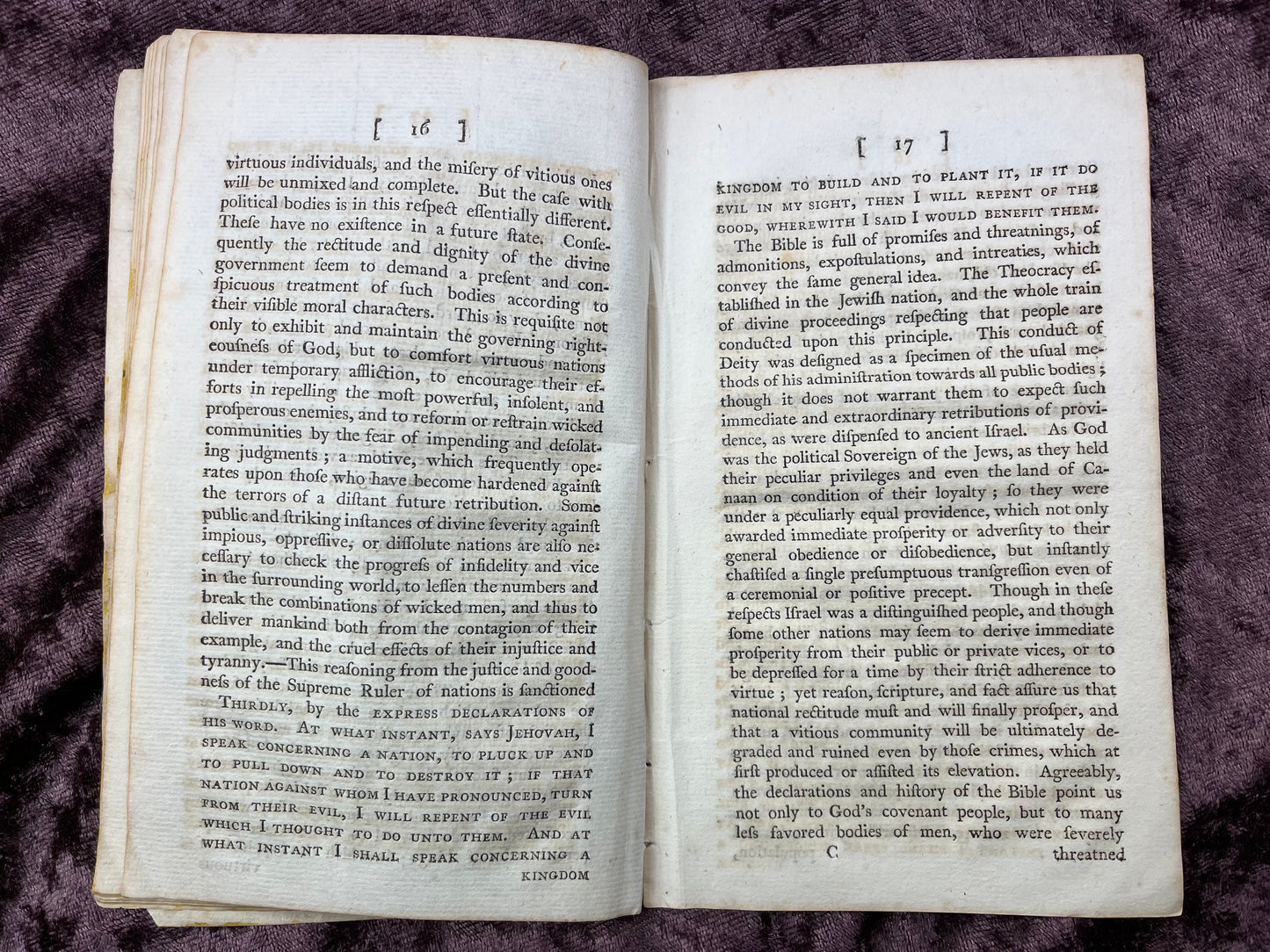 1798 Octavo Pamphlet Sermon By David Tappan-Likely Owned By Peter Oxenbridge Thacher Who Participated In Drafting The Massachusetts Constitution In 1780