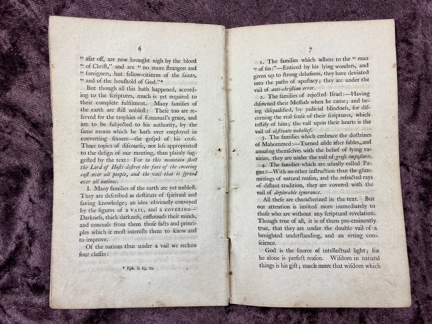 1797 Octavo First Edition Pamphlet Hope For The Heathen Sermon Preached In The Old Presbyterian Church Before The New York Missionary Society At Their Annual Meeting By John M. Mason
