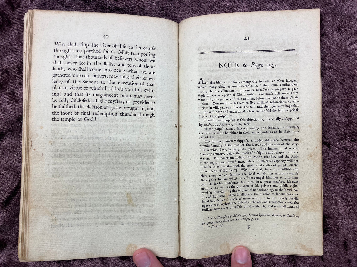 1797 Octavo First Edition Pamphlet Hope For The Heathen Sermon Preached In The Old Presbyterian Church Before The New York Missionary Society At Their Annual Meeting By John M. Mason
