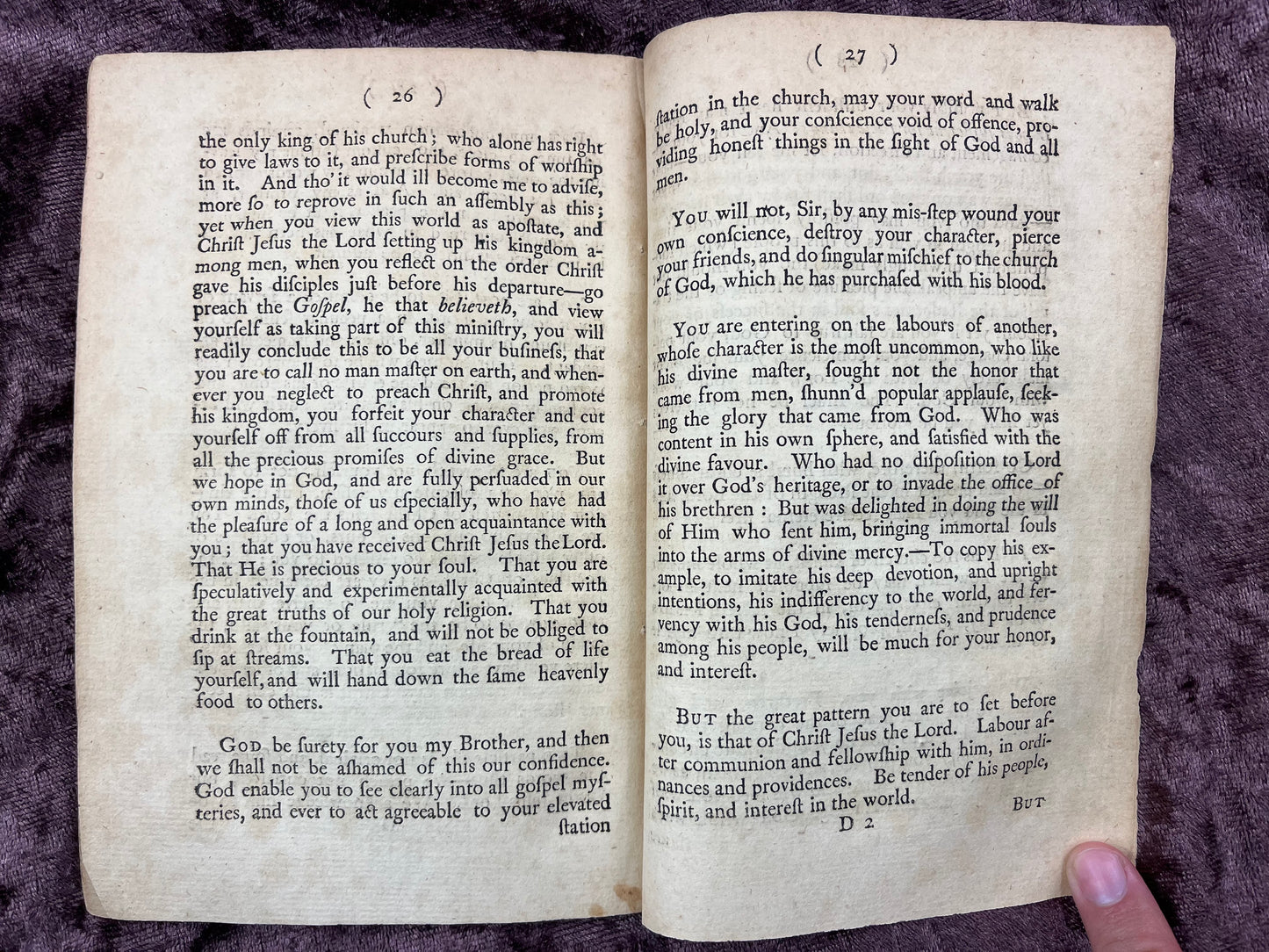 1761 Octavo First Edition Pamphlet Sermon Preached At The Ordination Of Reverend Mr. Eliab Stone To The Pastoral Care Of The Second Church By Matthew Bridge-The Reverend Who Resembled George Washington