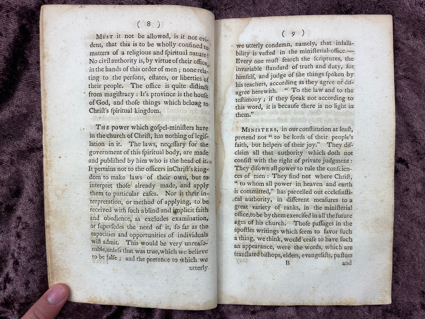 1764 Octavo Pamphlet Sermon Preached At The Ordination Of Reverend Mr. Edward Brooks To The Pastoral Care Of The Church In North Yarmouth By Jason Haven