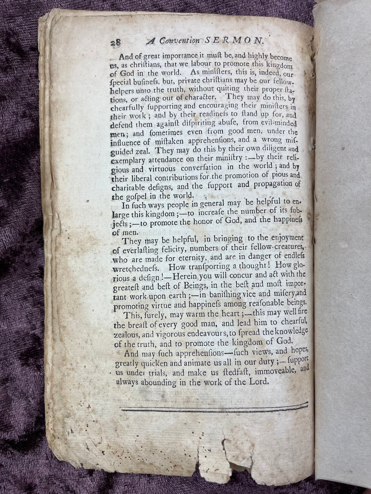 1768 Octavo First Edition Pamphlet Ministers Considered As Fellow Workers, Who Should Be Comforters To Each Other, In The Kingdom Of God By John Tucker