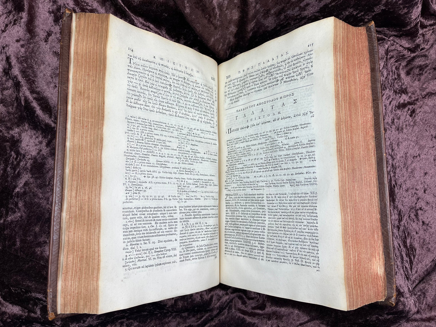 1752 Folio First Edition Greek New Testament With Robert Estiennes Text, Wettsteins Criticism, and a Syriac Version of Saint Clements Epistles