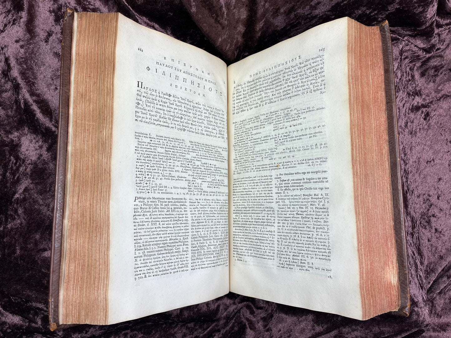 1752 Folio First Edition Greek New Testament With Robert Estiennes Text, Wettsteins Criticism, and a Syriac Version of Saint Clements Epistles