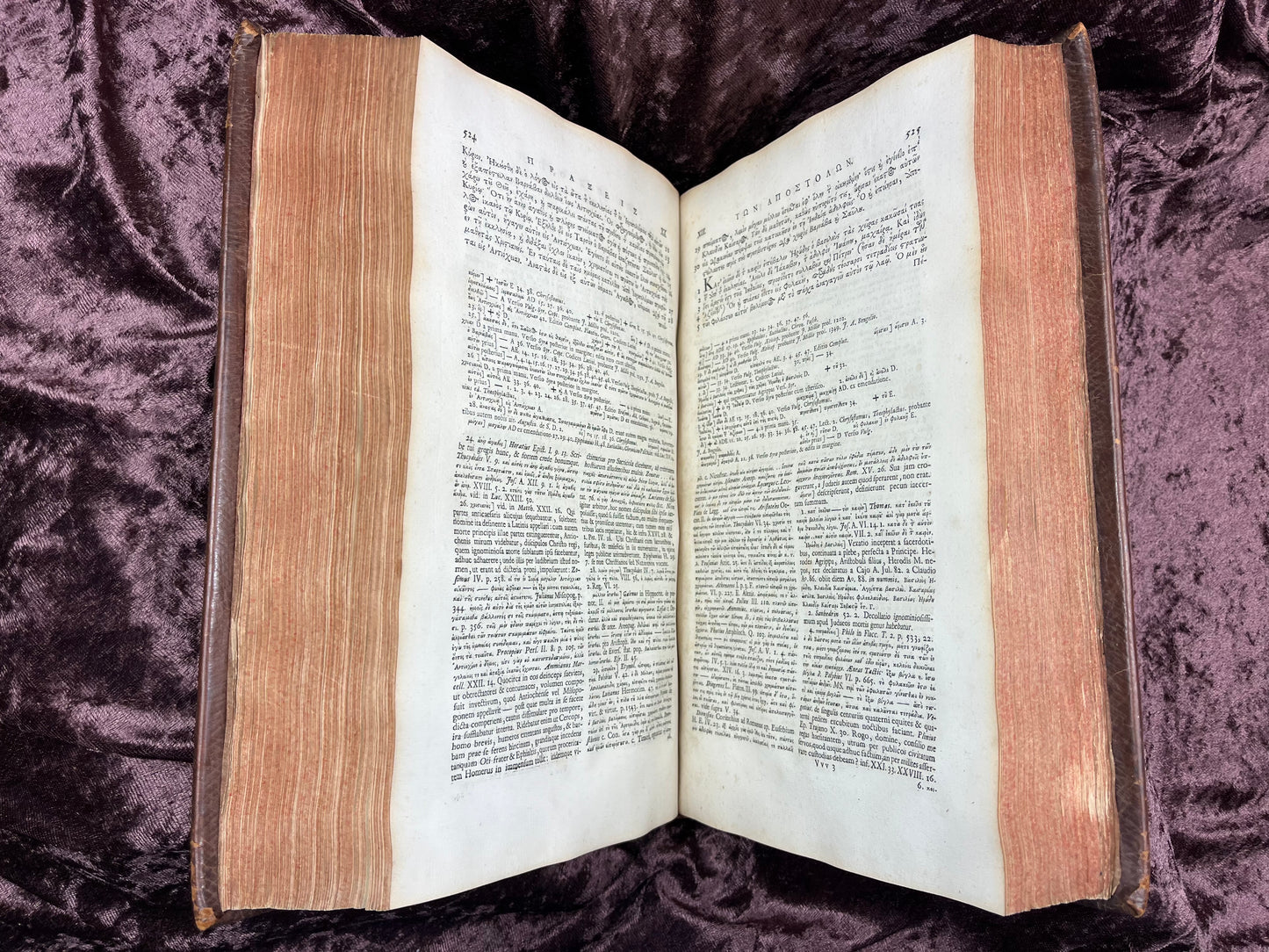 1752 Folio First Edition Greek New Testament With Robert Estiennes Text, Wettsteins Criticism, and a Syriac Version of Saint Clements Epistles