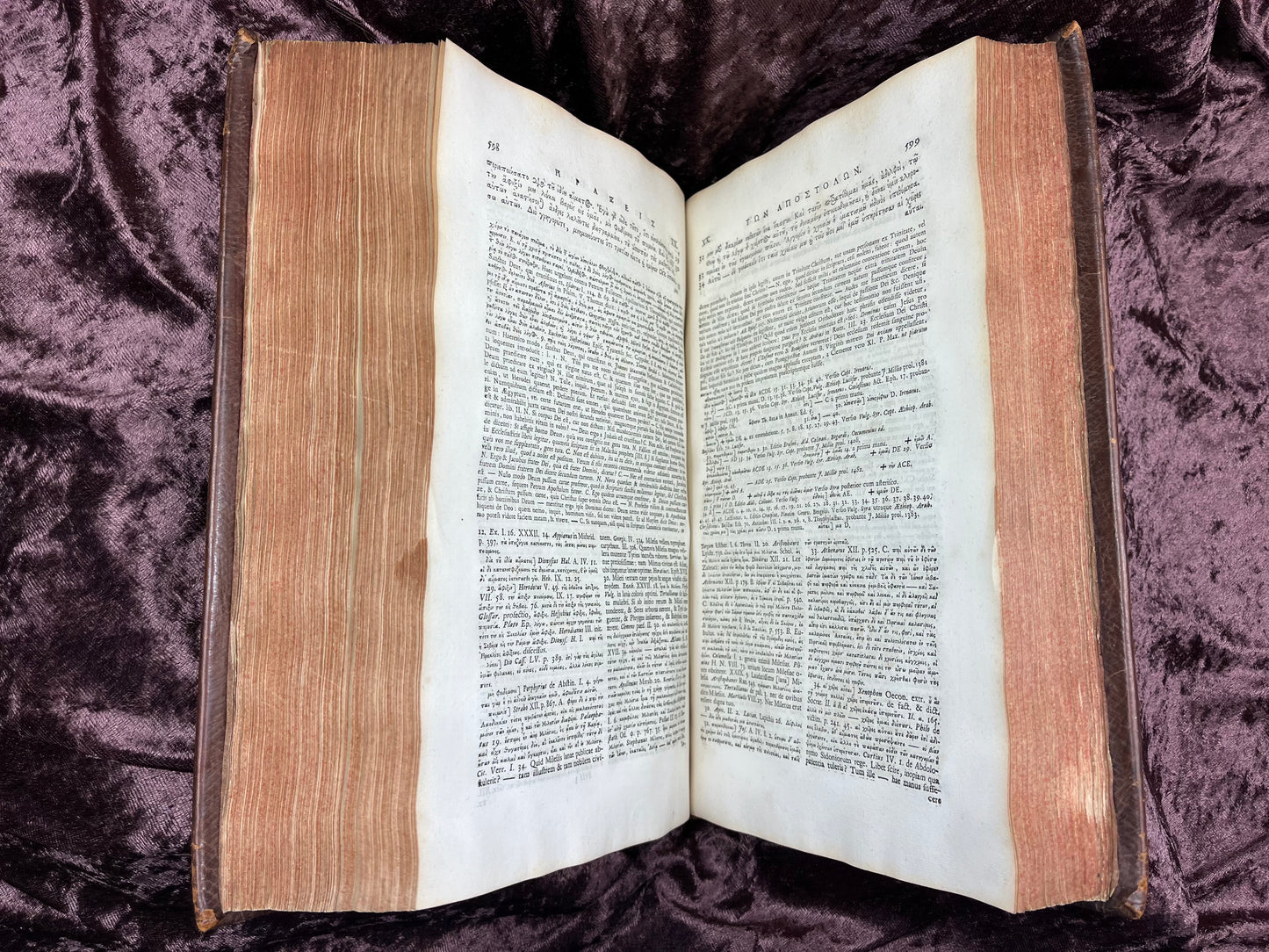 1752 Folio First Edition Greek New Testament With Robert Estiennes Text, Wettsteins Criticism, and a Syriac Version of Saint Clements Epistles