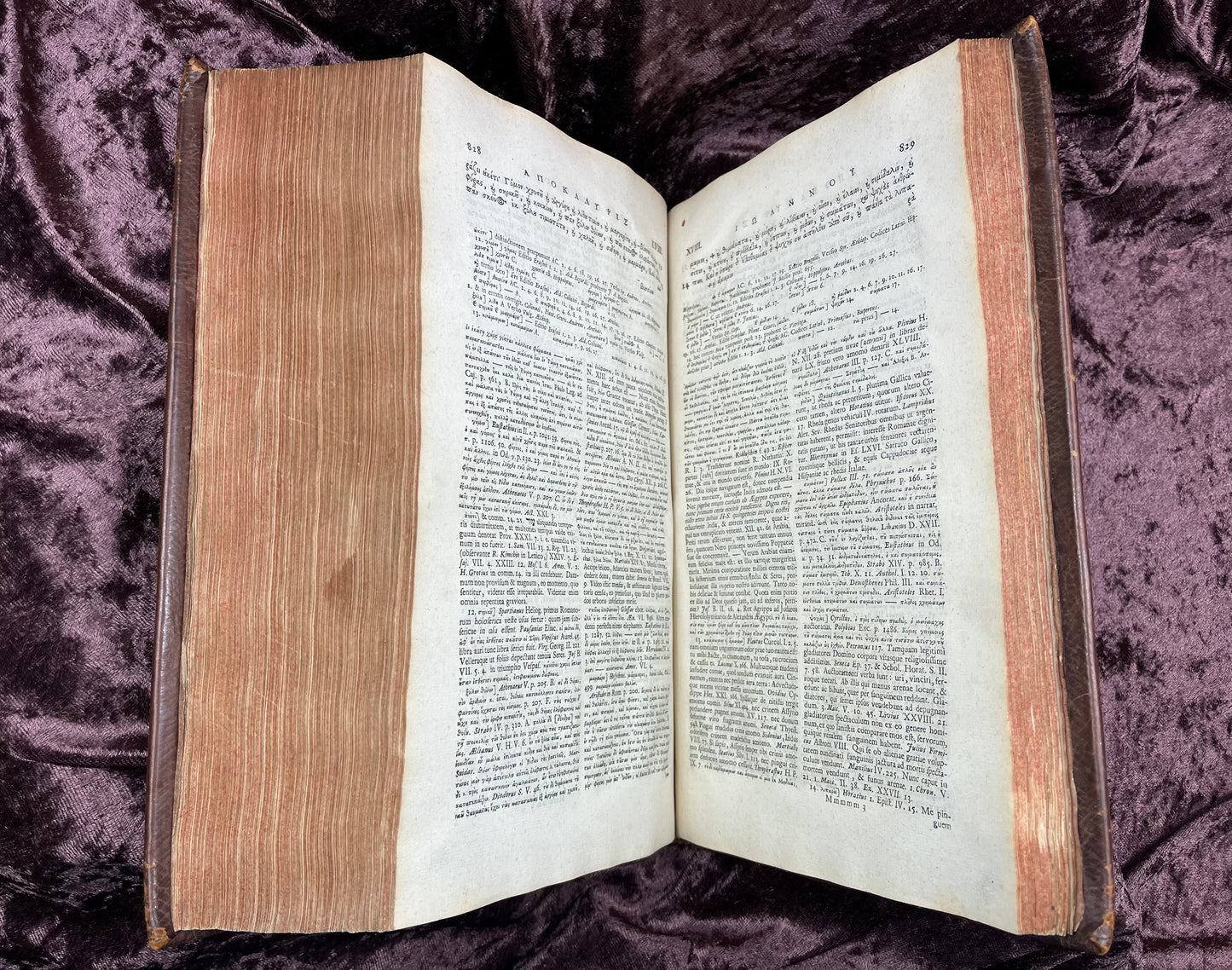 1752 Folio First Edition Greek New Testament With Robert Estiennes Text, Wettsteins Criticism, and a Syriac Version of Saint Clements Epistles