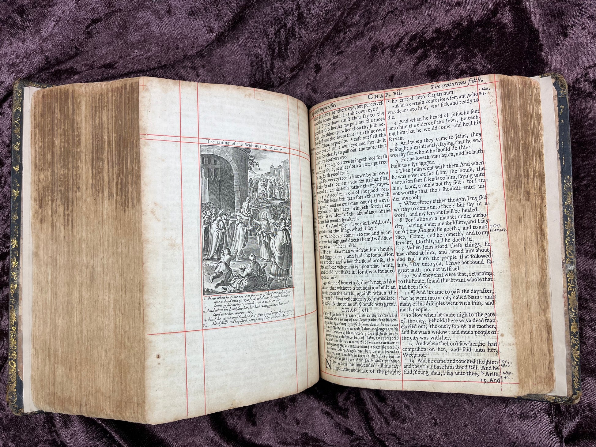 1677 Quarto John Hayes King James Bible Ruled-red With 205 Extra Illustrations E.T. Rare Books