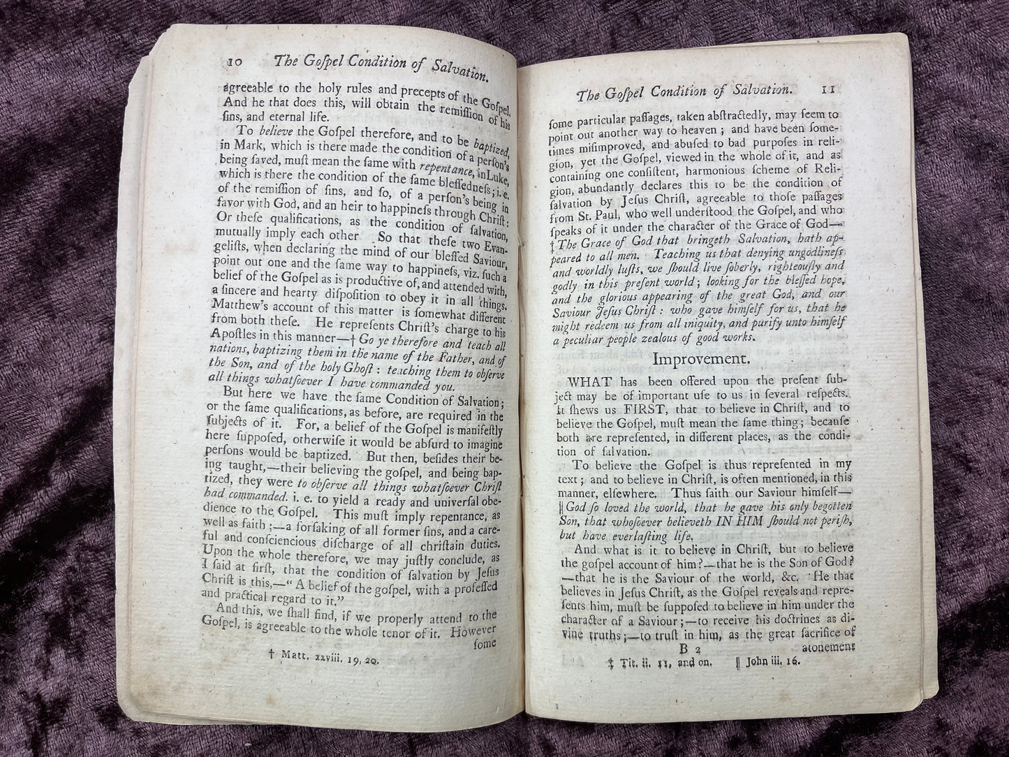 1769 Octavo First Edition Pamphlet Sermon On The Gospel Condition of Salvation And A Sermon On the Nature And Necessity Of The Father's Drawing Such As Come Unto Christ By John Tucker