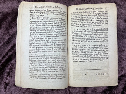 1769 Octavo First Edition Pamphlet Sermon On The Gospel Condition of Salvation And A Sermon On the Nature And Necessity Of The Father's Drawing Such As Come Unto Christ By John Tucker