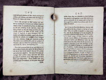 1763 Quarto First Edition Pamphlet Sermon Preached In Trinity Church At The Funeral Of Thomas Greene ESQ By William Hooper-Owned By Reverend Mr. James Greaton The First Settled Minister At St. Johns