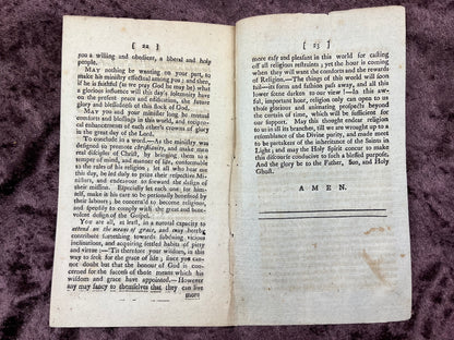 1785 Octavo First Edition Pamphlet On Christ Jesus The LORD Under Whom Ministers Serve In The Christian Church, A Sermon Preached At The Ordination Of Rev. John Foster By His Brother Joel Foster