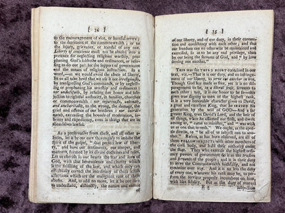 1784 Octavo First Edition Pamphlet Sermon Before Gov. John Hancock; Lt. Gov. Thomas Cushing; Honorable Council, Senate, And House Of Representatives Day Of The General Election By Moses Hemmenway