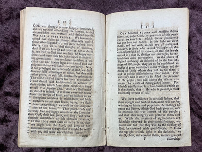 1784 Octavo First Edition Pamphlet Sermon Before Gov. John Hancock; Lt. Gov. Thomas Cushing; Honorable Council, Senate, And House Of Representatives Day Of The General Election By Moses Hemmenway