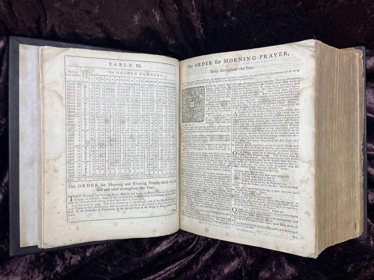 1769 Quarto First Edition King James Bible Printed In Oxford University And Edited By Dr. Benjamin Blayney-Bound With The Book Of Common Prayer And Concordance