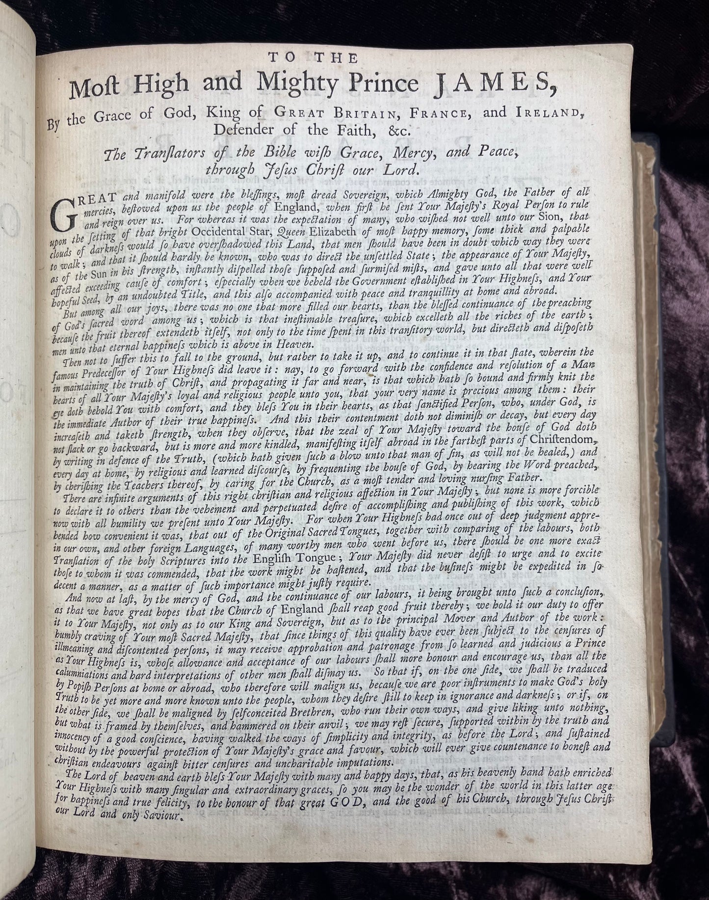 1769 Quarto First Edition King James Bible Printed In Oxford University And Edited By Dr. Benjamin Blayney-Bound With The Book Of Common Prayer And Concordance