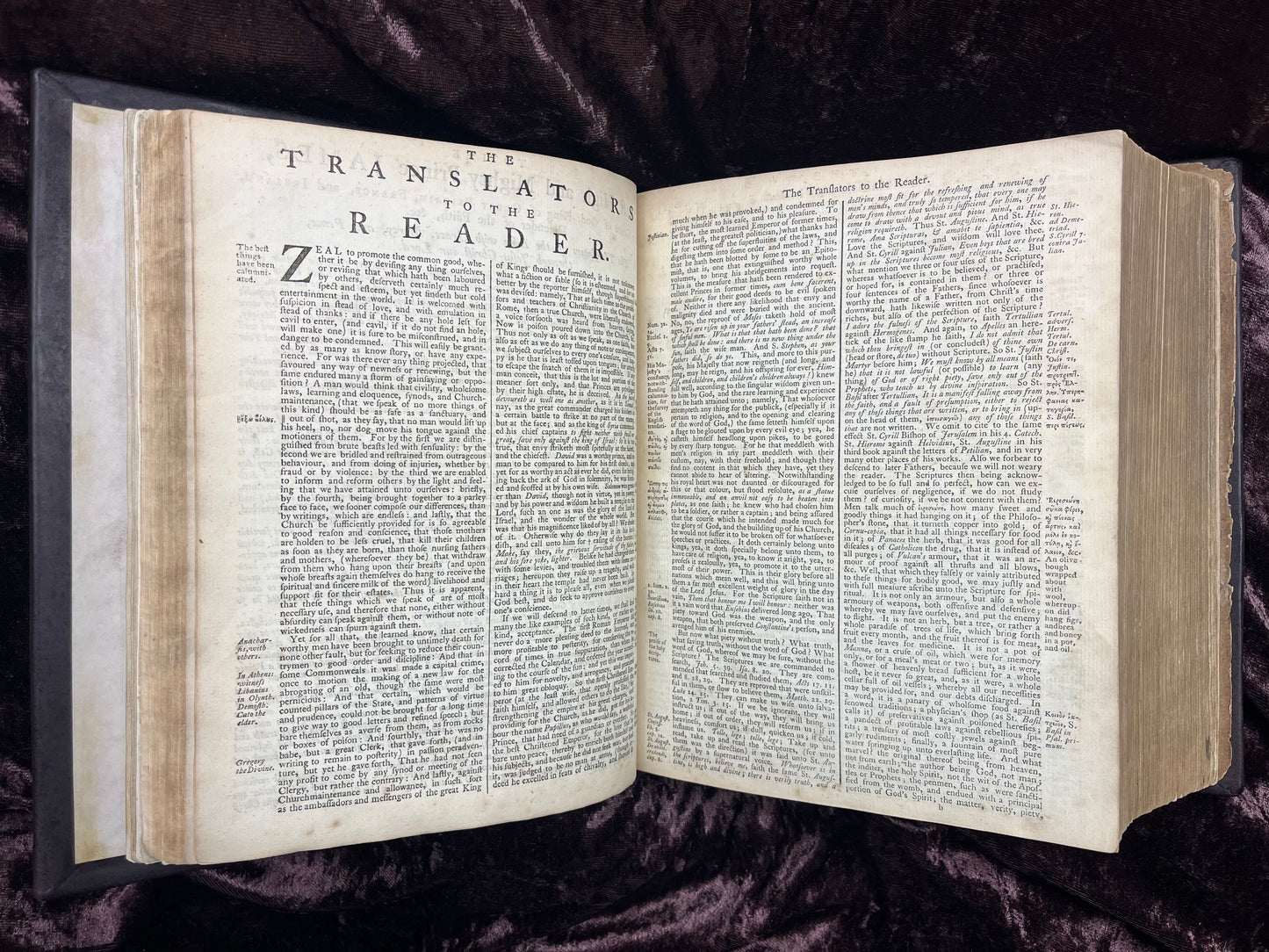 1769 Quarto First Edition King James Bible Printed In Oxford University And Edited By Dr. Benjamin Blayney-Bound With The Book Of Common Prayer And Concordance