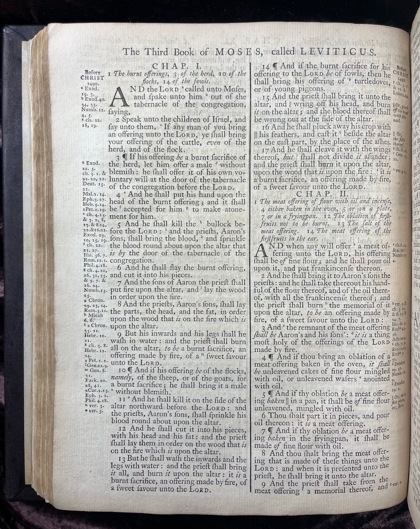 1769 Quarto First Edition King James Bible Printed In Oxford University And Edited By Dr. Benjamin Blayney-Bound With The Book Of Common Prayer And Concordance