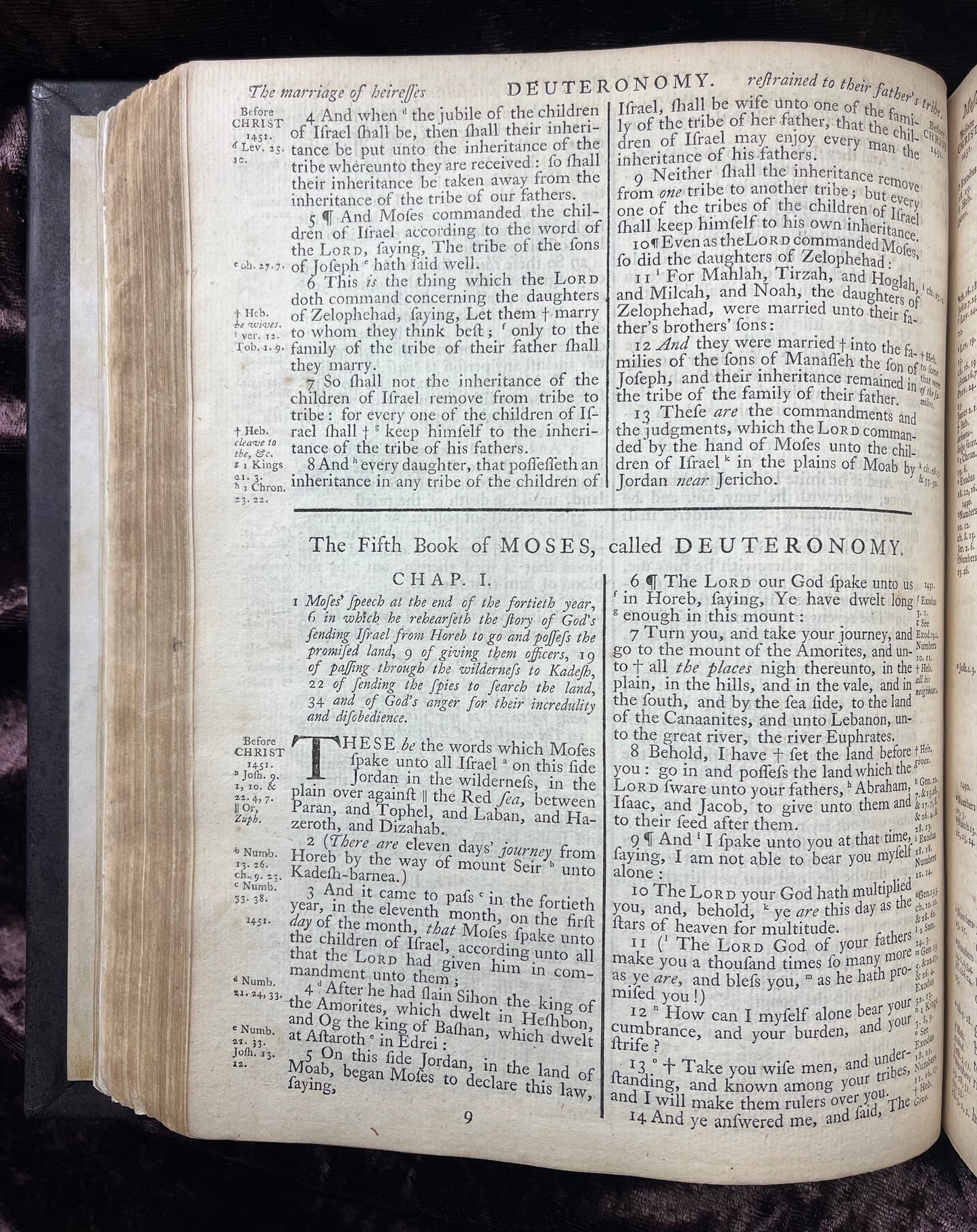 1769 Quarto First Edition King James Bible Printed In Oxford University And Edited By Dr. Benjamin Blayney-Bound With The Book Of Common Prayer And Concordance