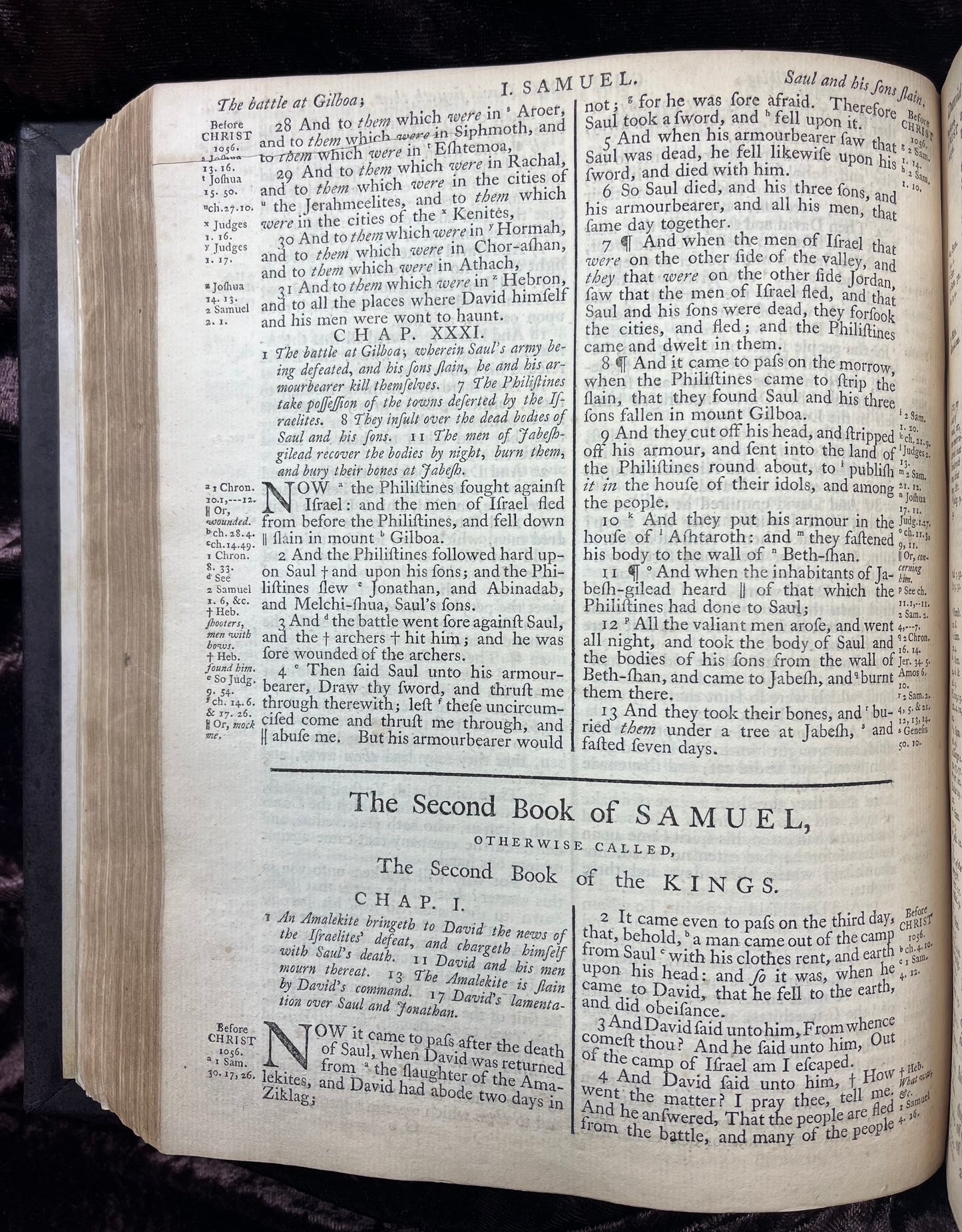 1769 Quarto First Edition King James Bible Printed In Oxford University And Edited By Dr. Benjamin Blayney-Bound With The Book Of Common Prayer And Concordance