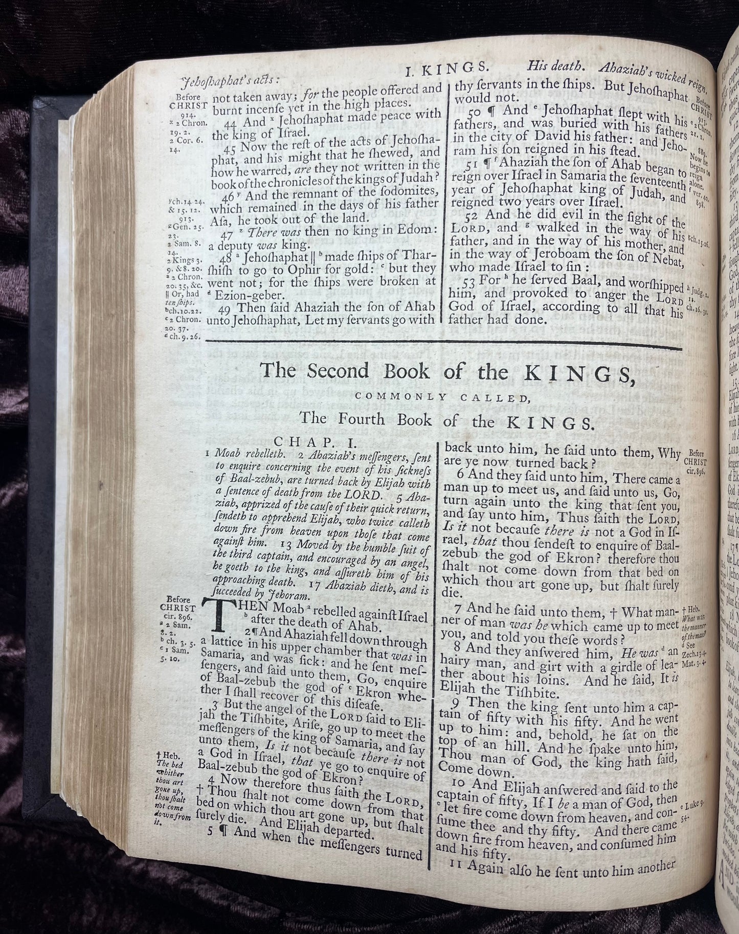 1769 Quarto First Edition King James Bible Printed In Oxford University And Edited By Dr. Benjamin Blayney-Bound With The Book Of Common Prayer And Concordance