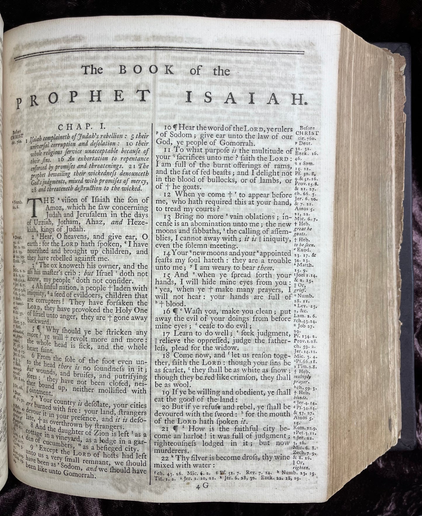 1769 Quarto First Edition King James Bible Printed In Oxford University And Edited By Dr. Benjamin Blayney-Bound With The Book Of Common Prayer And Concordance